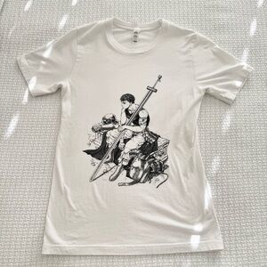 Berserk Guts Graphic Short Sleeve Tshirt Unisex Small, White Tshirt